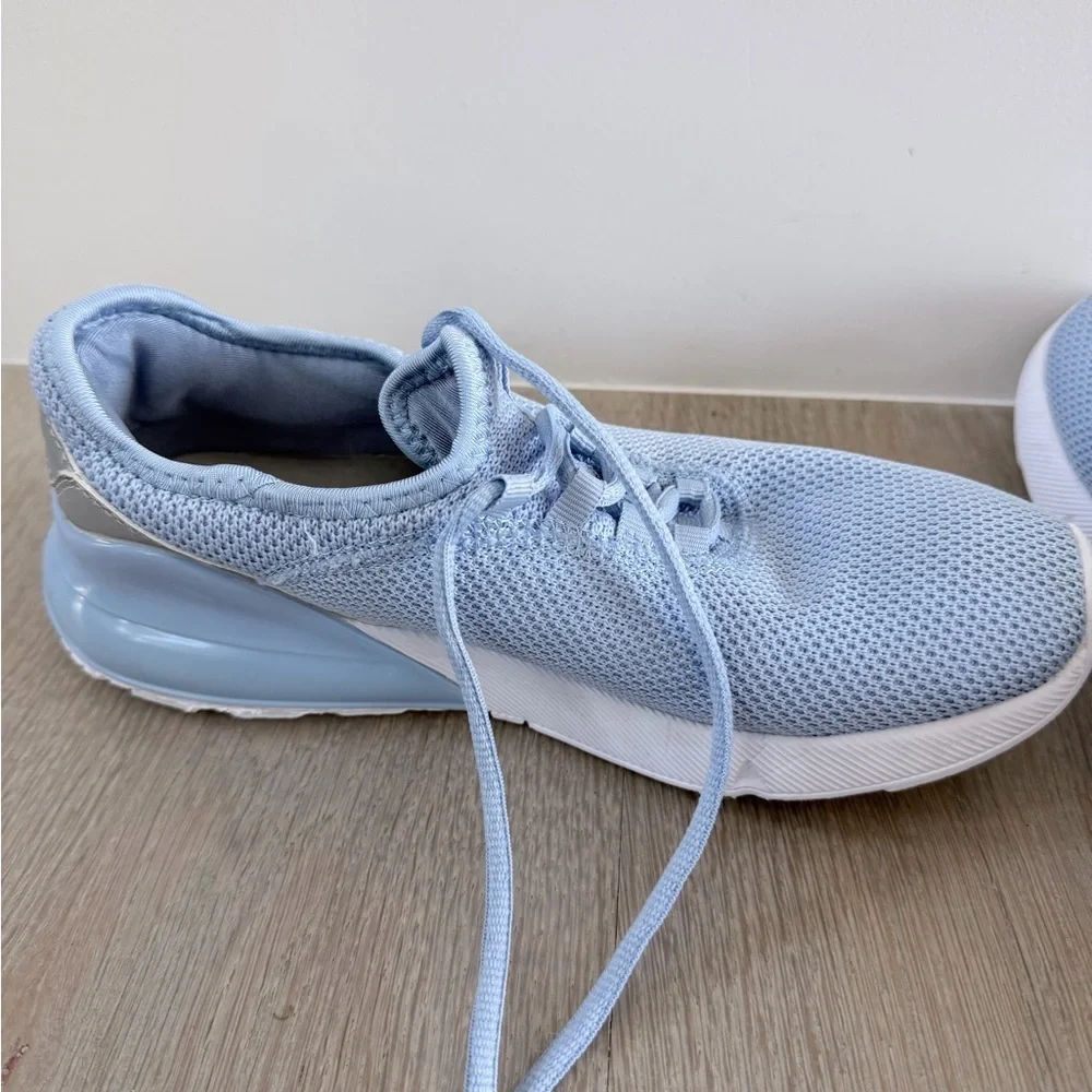 Like New ACX Comfortable Light Blue Knit Sneakers size 7 - Picture 5 of 9